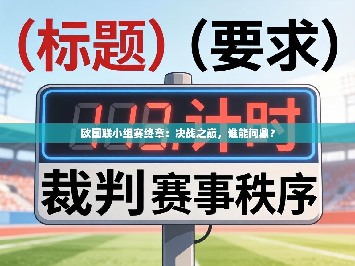 欧国联小组赛终章：决战之巅，谁能问鼎？  第1张